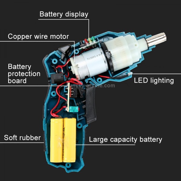 KANGRUI 4.8V Multi-functional Household Electric Screwdriver Electric Drill Electric Screwdriver Set
