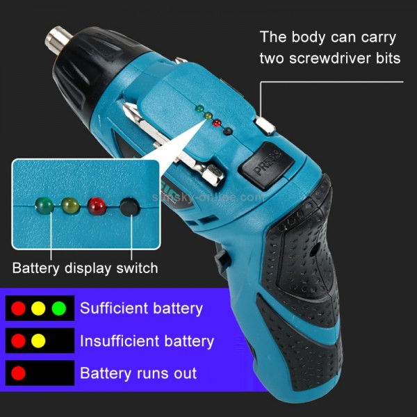 KANGRUI 4.8V Multi-functional Household Electric Screwdriver Electric Drill Electric Screwdriver Set