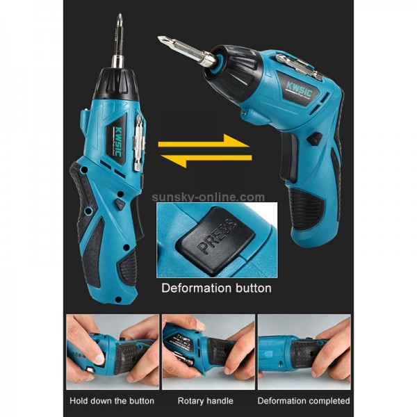 KANGRUI 4.8V Multi-functional Household Electric Screwdriver Electric Drill Electric Screwdriver Set