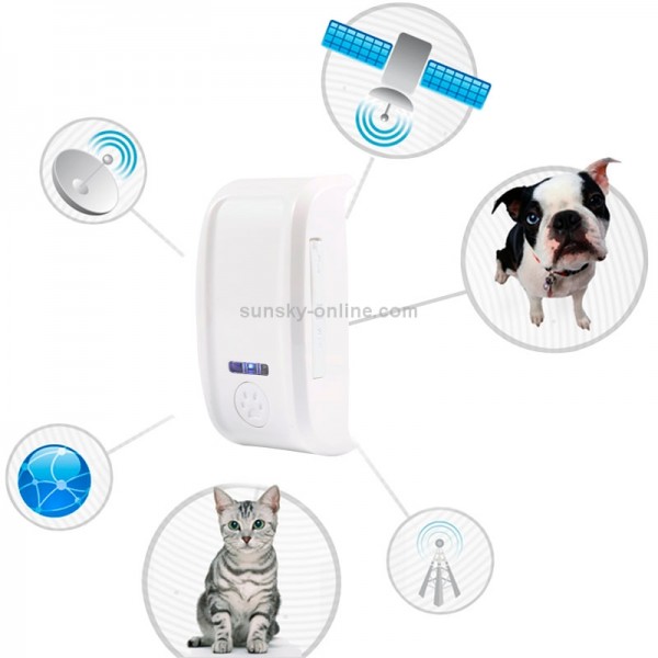KH-909 Universal IPX6 Waterproof GPS Tracker for Pet / Kid / the Aged (White + Black)