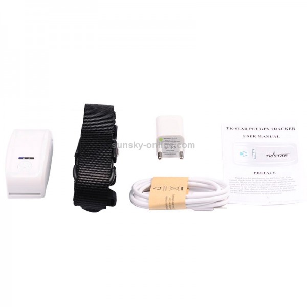 KH-909 Universal IPX6 Waterproof GPS Tracker for Pet / Kid / the Aged (White + Black)