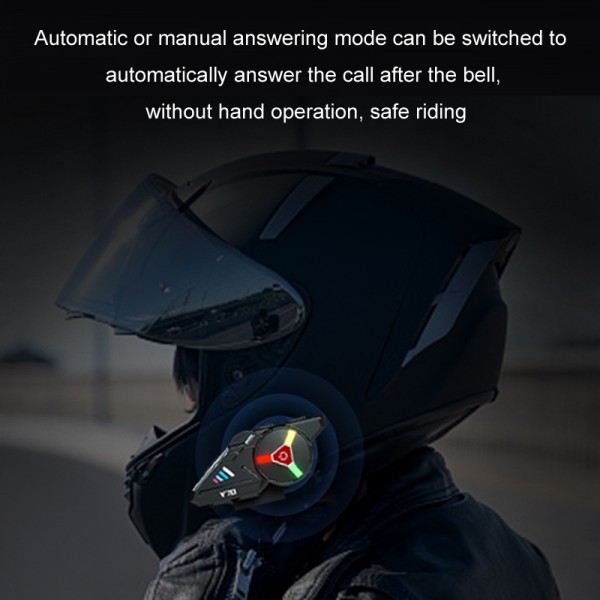 KUQIBAO Motorcycle Helmet Built-in Waterproof Bluetooth-compatible Earphone(Hard Microphone)
