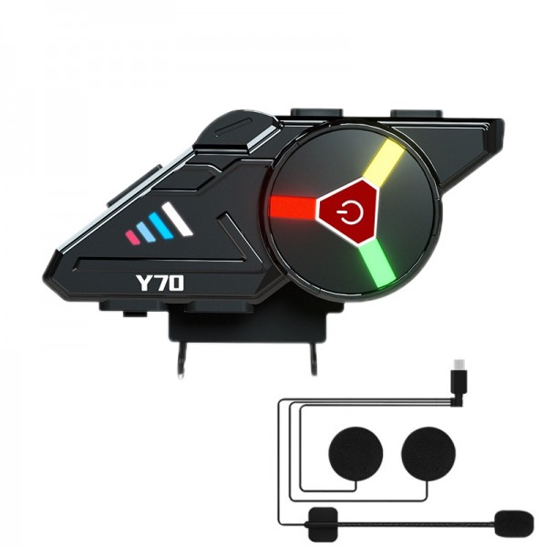 KUQIBAO Motorcycle Helmet Built-in Waterproof Bluetooth-compatible Earphone(Hard Microphone)