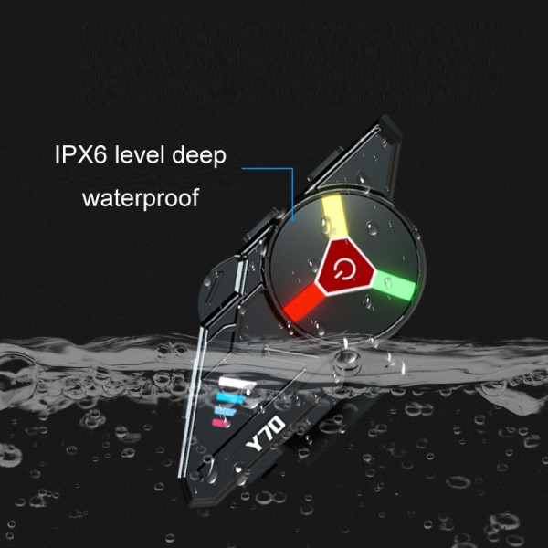 KUQIBAO Motorcycle Helmet Built-in Waterproof Bluetooth-compatible Earphone(Hard Microphone)