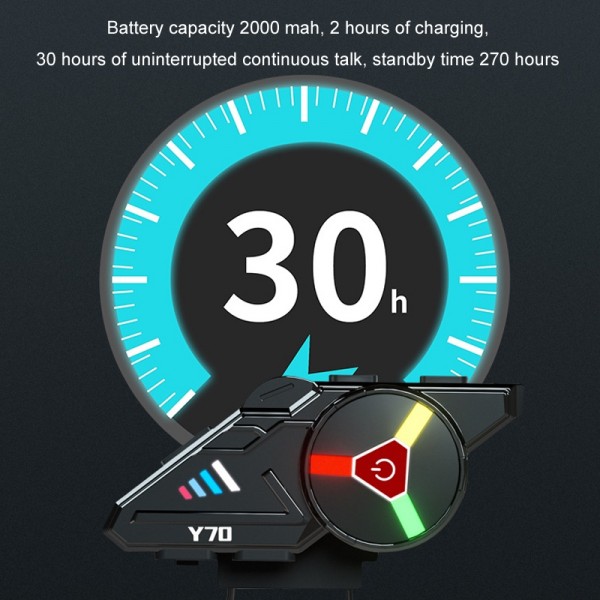 KUQIBAO Motorcycle Helmet Built-in Waterproof Bluetooth-compatible Earphone(Hard Microphone)