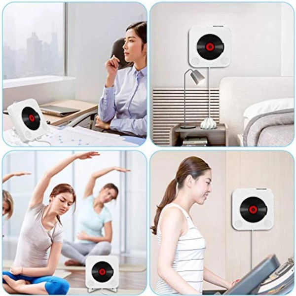 Kecag KC-809 10W Portable Bluetooth Album CD Player Player(Black)