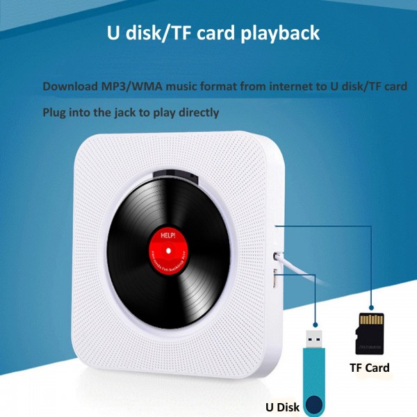 Kecag KC-809 10W Portable Bluetooth Album CD Player Player(Black)