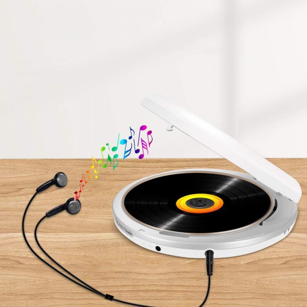 Kecag Mini Portable CD Player Walkman Study and Repeat Retro MP3 Music CD Player(KC-707)