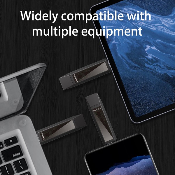 Lenovo TU203 Dual Interface Solid State USB Flash Drive, Capacity:128GB