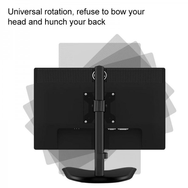 Lenovo Thinkplus ZJA10 Rotatable Lift Desktop Vertical Single Arm Monitor Holder(Black)