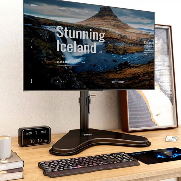 Lenovo Thinkplus ZJA10 Rotatable Lift Desktop Vertical Single Arm Monitor Holder(Black)