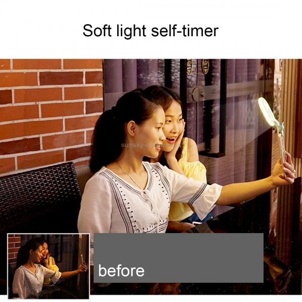 Live Broadcast Selfie Light Beauty LED Flash Light + Phone Lens
