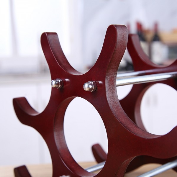 Living Room Bar Wine Rack Decorative Ornaments(Red)