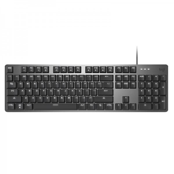 Logitech K845 Backlit Mechanical Wired Keyboard, Cable Length: 1.8m, Type:TTC-Brown Axis(Black)
