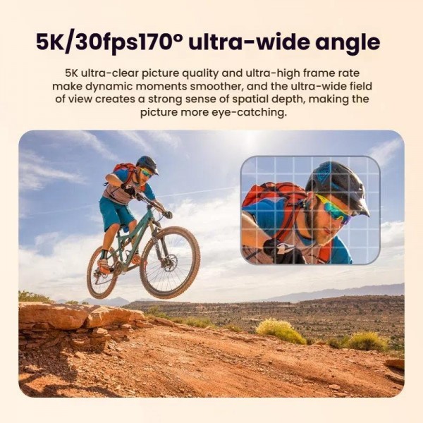 M40R With Remote Control 5K Action Camera Anti-Shake Outdoor HD Shooting Cycling Recorder Under Dive Camera