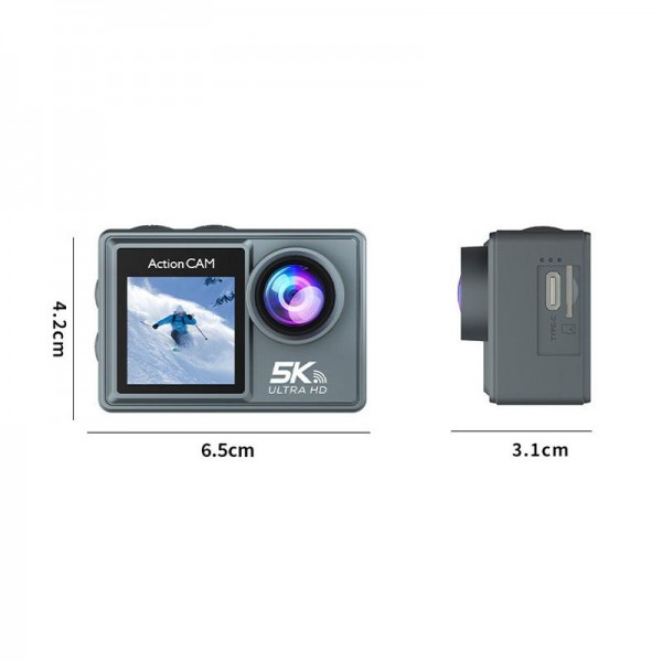 M40R With Remote Control 5K Action Camera Anti-Shake Outdoor HD Shooting Cycling Recorder Under Dive Camera