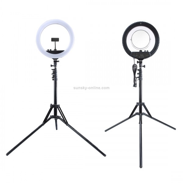 MANTOO RL-18 II 100-240V 55W 18 inch Two-color Dimmable Ring Fill Light with Tripod