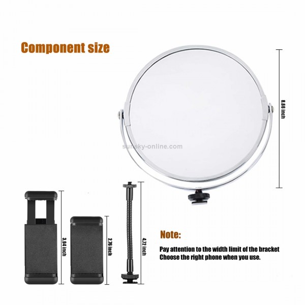 MANTOO RL-18 II 100-240V 55W 18 inch Two-color Dimmable Ring Fill Light with Tripod