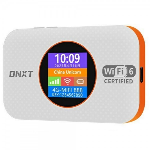 MF967-E Eurasia Version Support WPS / SIM Card / DMZ WiFi6 4G Router Portable Mobile WiFi(White)
