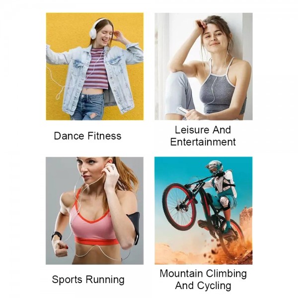 MP3 Bluetooth Music Player HIFI Sports Clip Touch Screen MP4, Memory: No TF Card(Black)