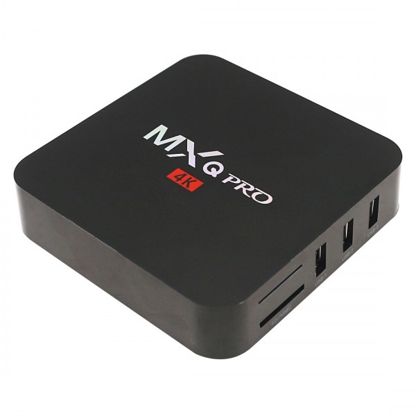 MXQ PROi 1080P 4K HD Smart TV BOX with Remote Controller, Android 7.1 S905W Quad Core Cortex-A53 Up to 2GHz, RAM: 1GB, ROM: 8GB, Support WiFi, EU Plug