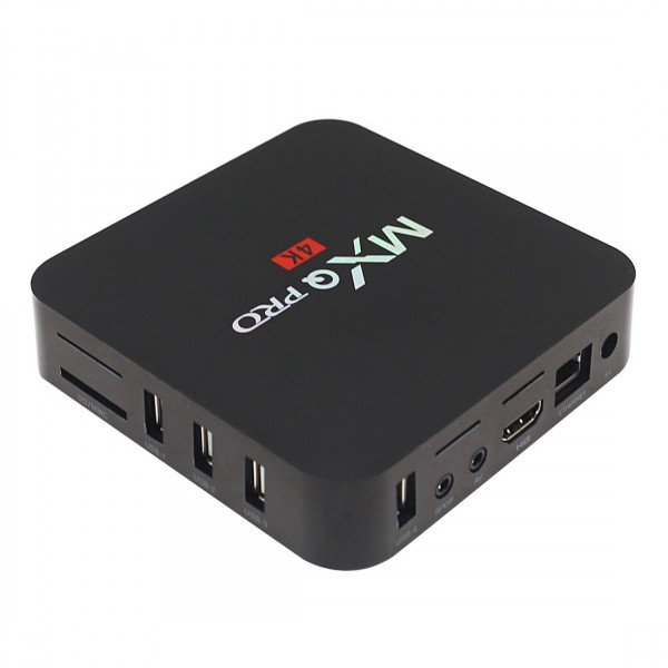 MXQ PROi 1080P 4K HD Smart TV BOX with Remote Controller, Android 7.1 S905W Quad Core Cortex-A53 Up to 2GHz, RAM: 1GB, ROM: 8GB, Support WiFi, EU Plug