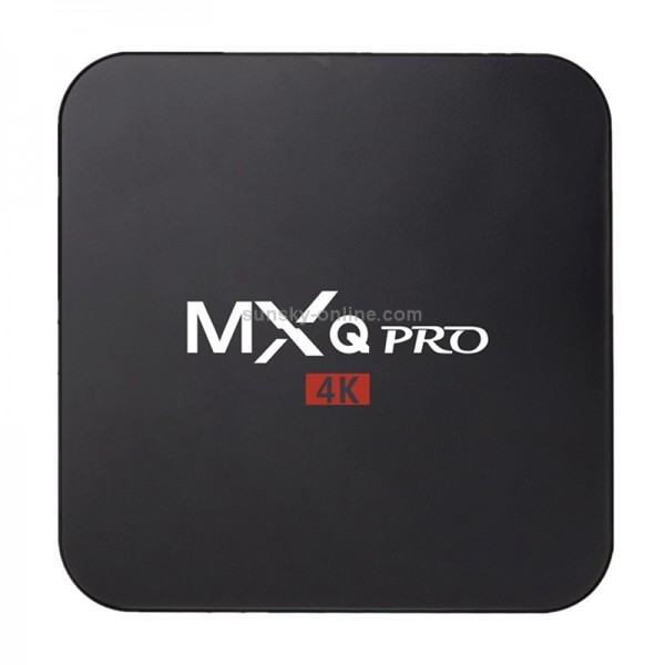 MXQ Pro 4K TV Box Android 10.0 Media Player wtih Remote Control, Allwinner H3 Quad Core ARM Cortex-A7, 2GB+16GB, 5G WiFi / Ethernet / TF / USB