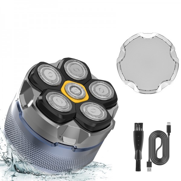 Magnetic Intelligent Six-Blade Washable Electric Shaver(USB)