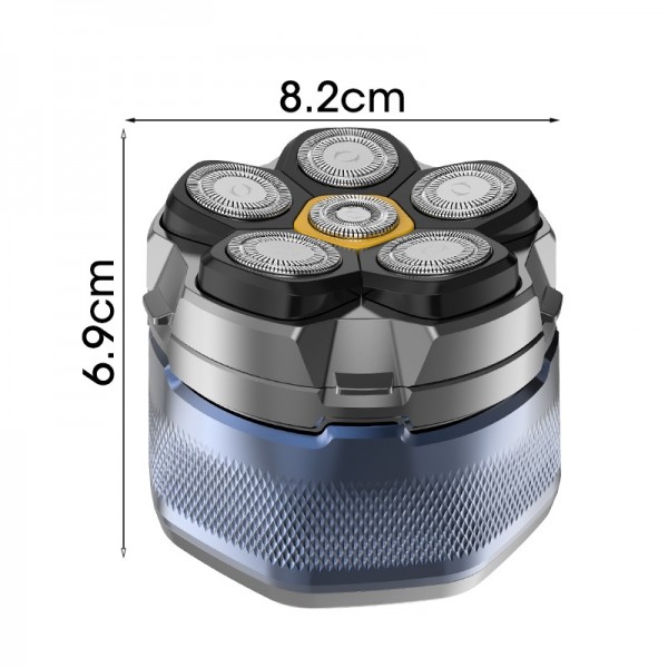 Magnetic Intelligent Six-Blade Washable Electric Shaver(USB)