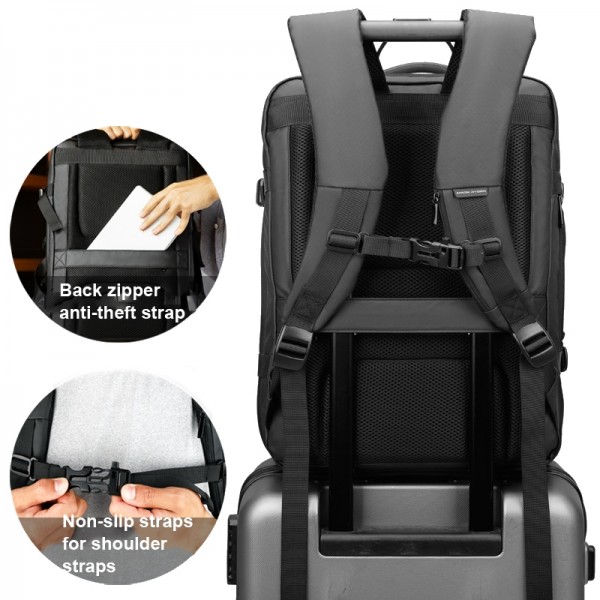 Mark Ryden 17.3 Inch Men Large Capacity Oxford Cloth Computer Backpack,Style: Raincoat Style