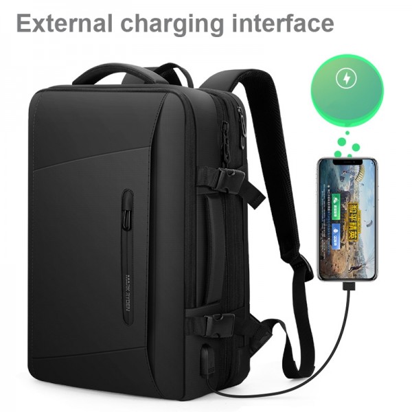 Mark Ryden 17.3 Inch Men Large Capacity Oxford Cloth Computer Backpack,Style: Raincoat Style