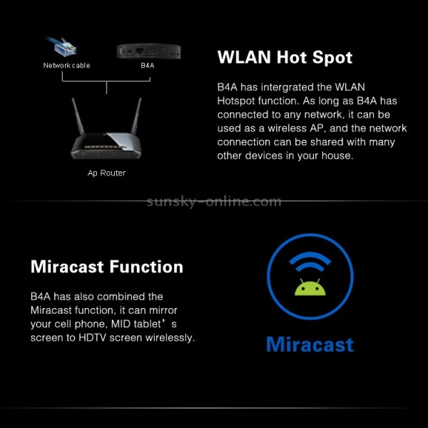 Measy B4A Amlogic S802 Quad Core Android 4.4 Smart TV Box 4K Ultra HD Media Player