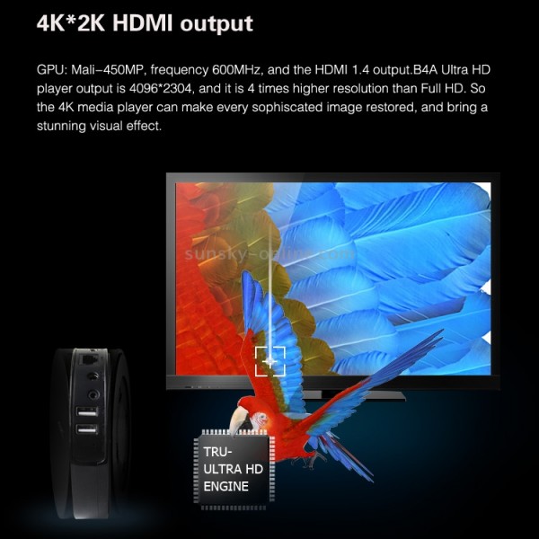 Measy B4A Amlogic S802 Quad Core Android 4.4 Smart TV Box 4K Ultra HD Media Player