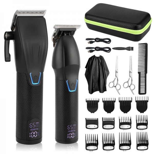 Men Electric Haircutting Tools Set Sculpting Electric Clipper(Black)