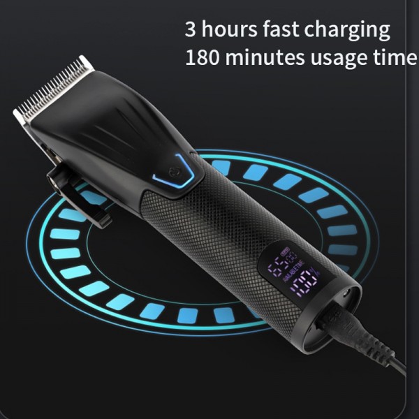Men Electric Haircutting Tools Set Sculpting Electric Clipper(Black)