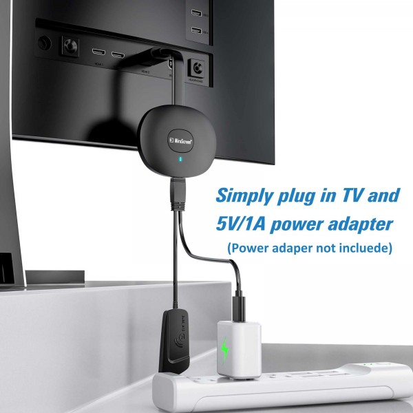 MiraScreen G26 Wireless HD Home TV Screen Projector, Specification: 2.4G+1080P (Black)