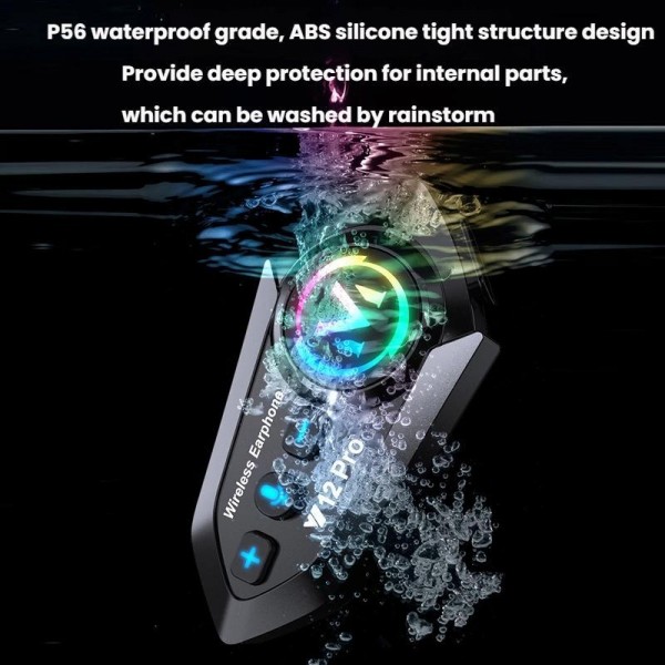 Motorcycle Helmet Waterproof Noise-reducing Headset(Soft Mic)