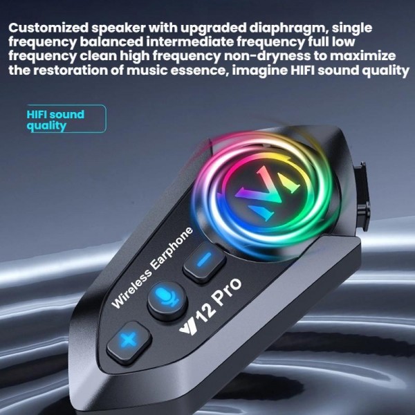 Motorcycle Helmet Waterproof Noise-reducing Headset(Soft Mic)