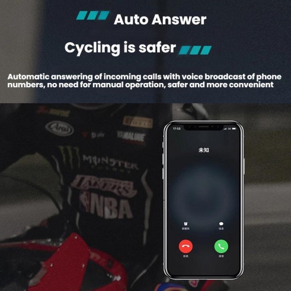 Motorcycle Helmet Waterproof Noise-reducing Headset(Soft Mic)