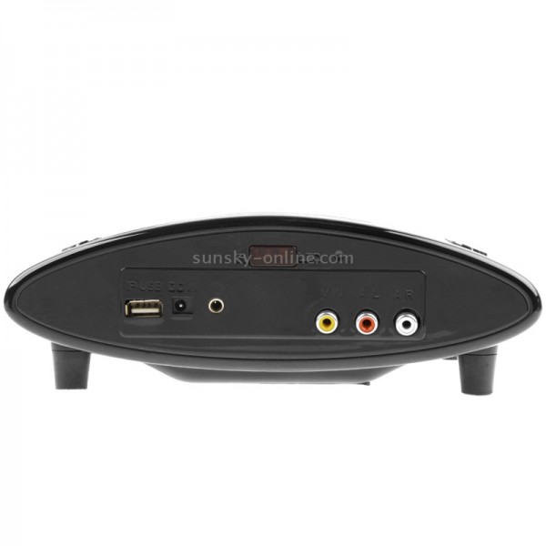 Multimedia LED Projector and Charging Base with Speaker for iPhone 4, Support AV Input (Black)