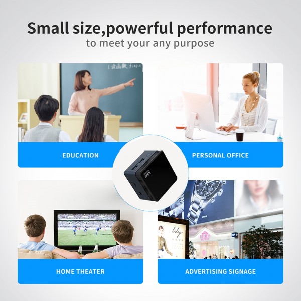 N100/DDR5 12th AlderLake-N100 Dual 4K60Hz Office And Home Mini PC, Spec: 12G+0 /US Plug