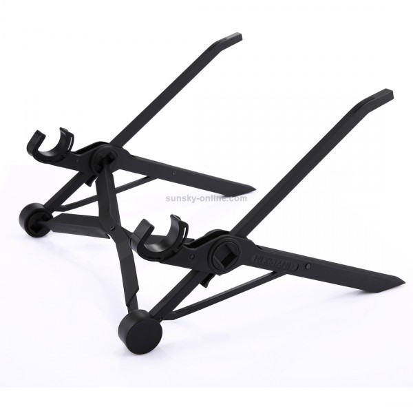 NEXSTAND Portable Adjustable Foldable Desk Holder Stand for Laptop / Notebook, Suitable for: More than 11.6 inch(Black)