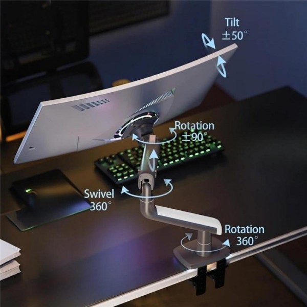 NORTH BAYOU A5 Flat Ultrawide Curved Monitors Bracket Gaming Monitor Arm VESA Mount