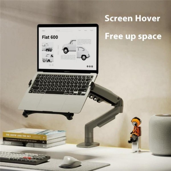 NORTH BAYOU F80-FP For 17-30 Inch Laptop Height Adjustable Desktop Mount Bracket(Black)