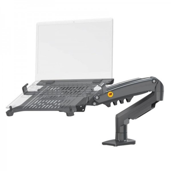 NORTH BAYOU F80-FP For 17-30 Inch Laptop Height Adjustable Desktop Mount Bracket(Black)