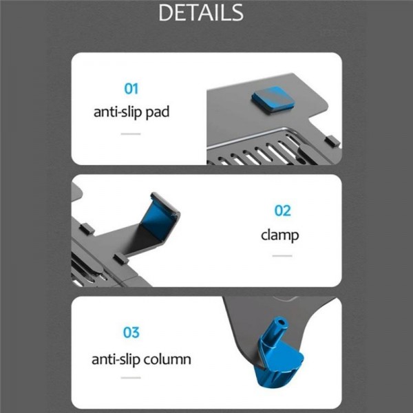 NORTH BAYOU F80-FP For 17-30 Inch Laptop Height Adjustable Desktop Mount Bracket(Black)