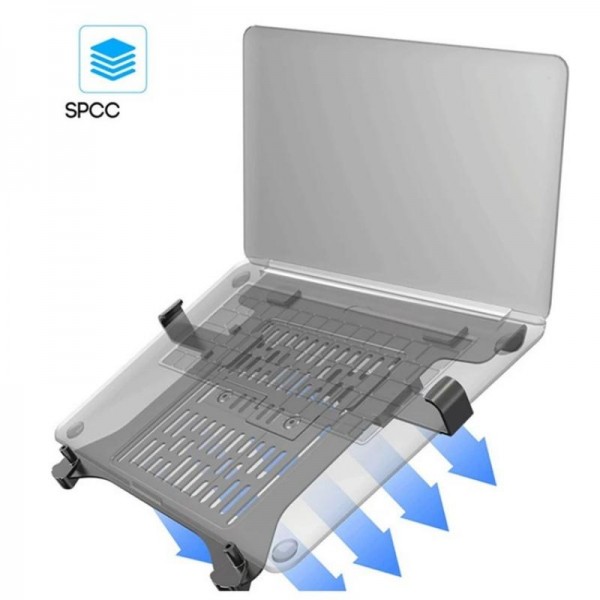 NORTH BAYOU F80-FP For 17-30 Inch Laptop Height Adjustable Desktop Mount Bracket(Black)