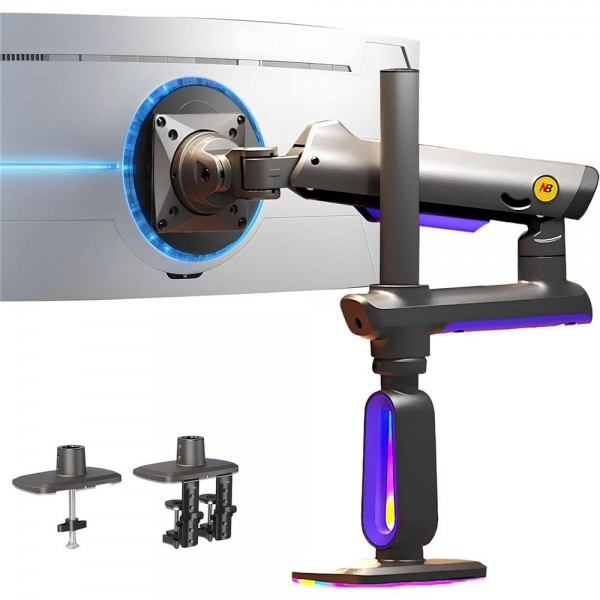 NORTH BAYOU G80 32-60 inch Curved Display Gaming Monitor Desk Stand Monitor Support Arm