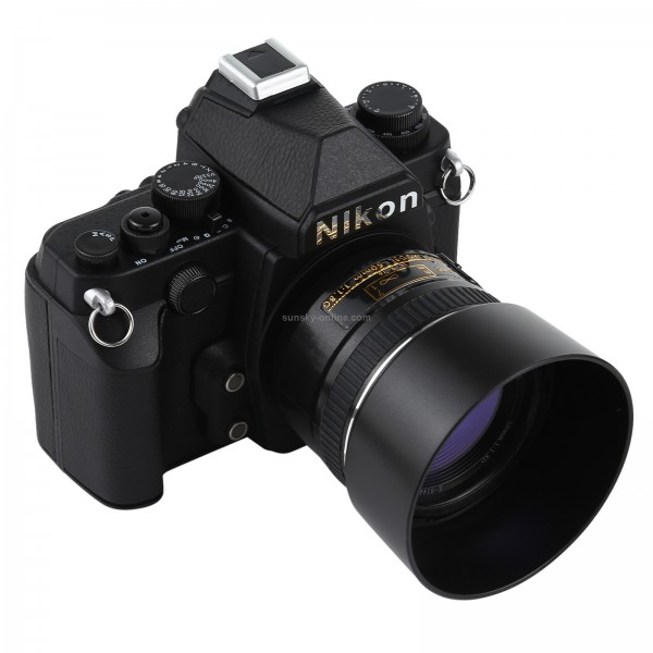 Non-Working Fake Dummy DSLR Camera Model DF Model Room Props Ornaments Display Photo Studio Camera Model Props, Color:Black(With Hood)