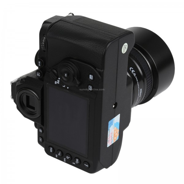 Non-Working Fake Dummy DSLR Camera Model DF Model Room Props Ornaments Display Photo Studio Camera Model Props, Color:Black(With Hood)